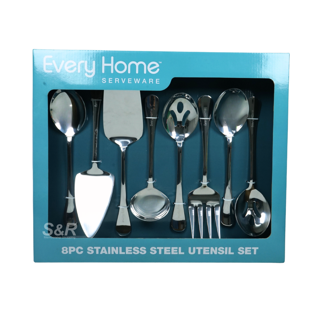 Every Home Stainless Steel Utensil Set 8 Pieces